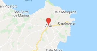 Map of Artà - Unique Mallorca