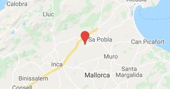 Map of Búger - Unique Mallorca