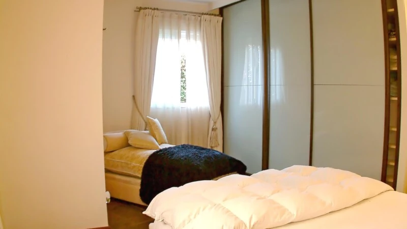 Garden Apartment in Son Ferrer - Master Bedroom with Fitted wardrobes