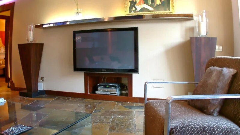 Garden Apartment in Son Ferrer - TV area