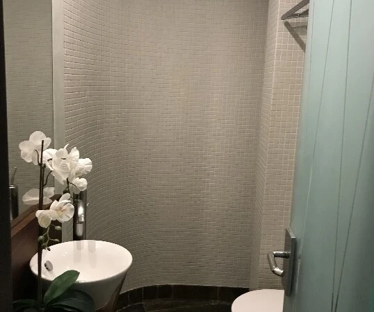 Garden Apartment in Son Ferrer - Bano cortesia