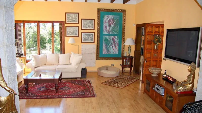 Detached House in Paguera - Living room open