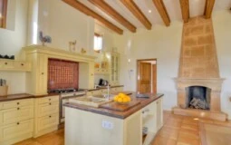 Villa in Camp de Mar - Kitchen with Fireplace