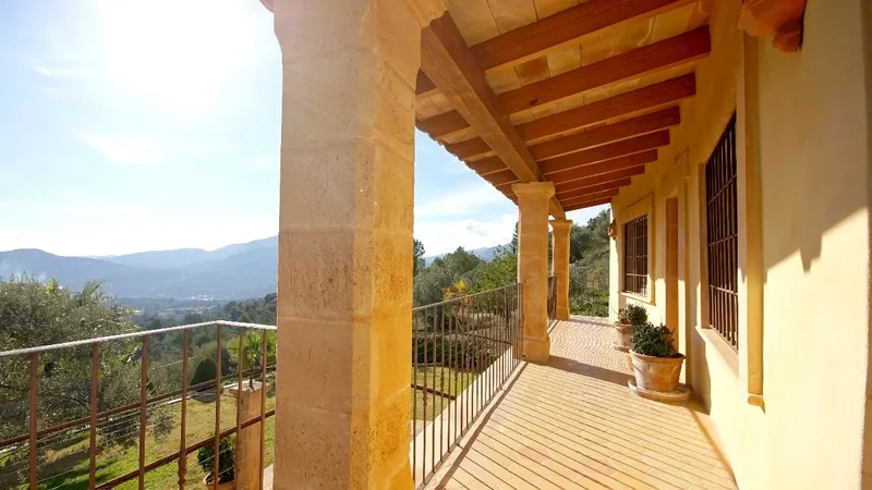 Finca in Esporles - View from porche