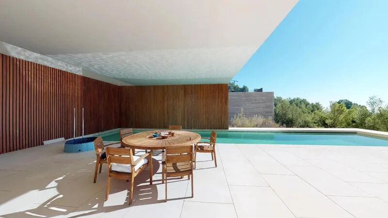 Villa in Son Vida - Poolside dining