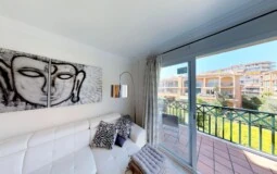 Garden Apartment in Port Adriano - A-Adriano-106_4_Living room balcony