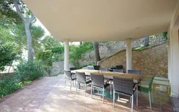 Villa in Costa de la Calma - Covered dining terrace and BBQ area