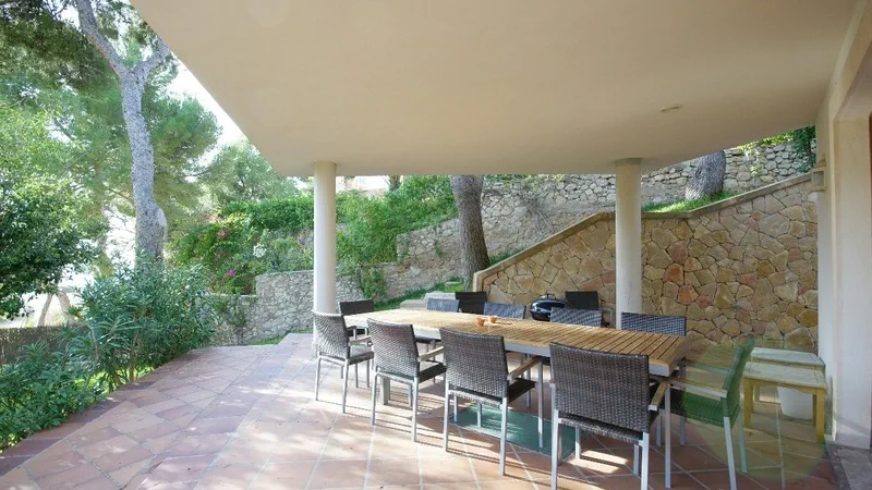 Villa in Costa de la Calma - Covered dining terrace and BBQ area