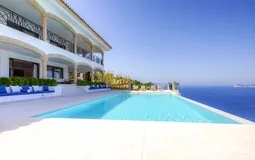 Mansion in La Mola - Pool terraceand infinity pool