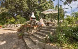 Finca in Esporles - BBQ and dining area