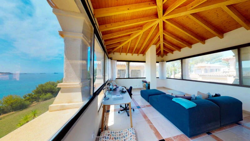 Villa in Nova Santa Ponsa - Second living area with sea views