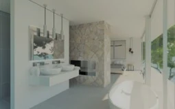 Villa in El Toro - Port Adriano - Master bathroom