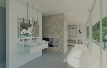 Villa in El Toro - Port Adriano - Master bathroom