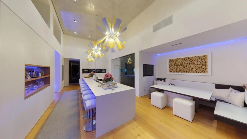 Mansion in Nova Santa Ponsa - Kitchen with breakfast nook