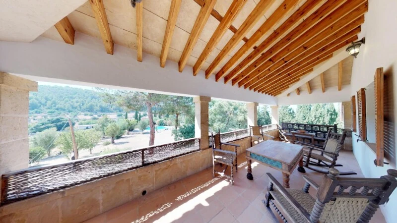 Finca in Palma de Mallorca - Superb private terrace with stunning views