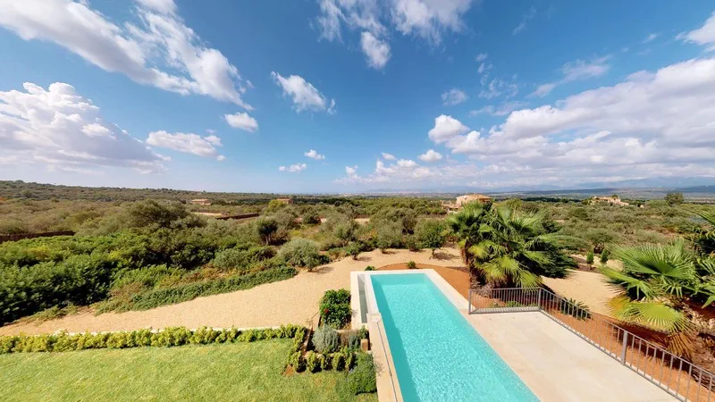 Finca in Son Gual - Views all the way to the sea and bay of Palma