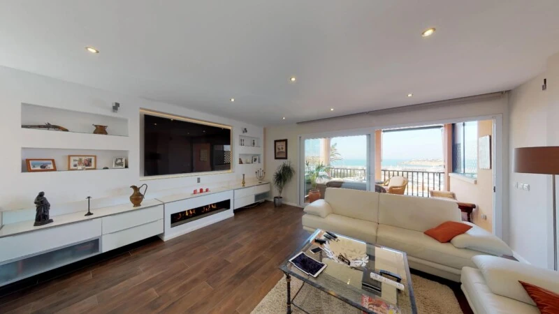 Apartment in El Toro - Port Adriano - Living room with sea views
