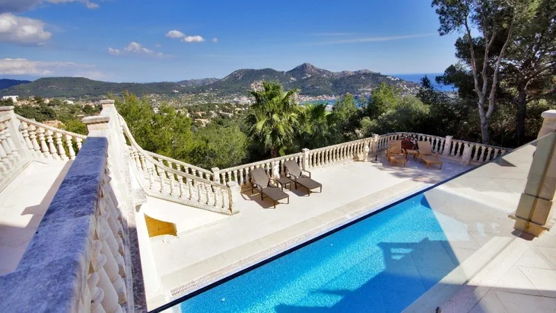 Detached Villa in Puerto Andratx - Rv-Andratx-141_1_View of pool and port andratx
