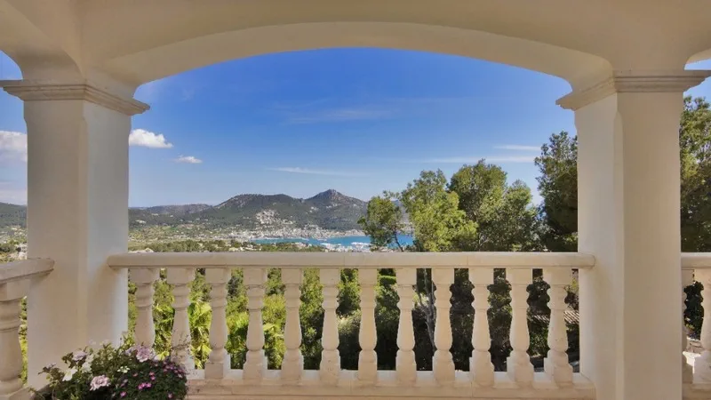 Detached Villa in Puerto Andratx - Rv-Andratx-141_4_Terrace view over the puerto Andratx
