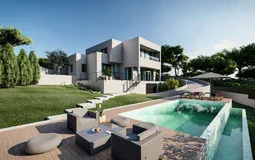 Villa in Cala Vinyes - I01_20_Render_Piscina