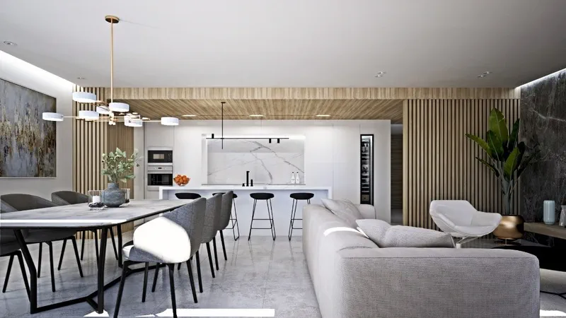 Garden Apartment in Nova Santa Ponsa - DISEÑO COMEDOR COCINA