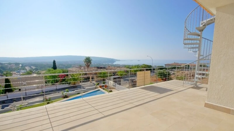 Villa in Nova Santa Ponsa - RV-Adriano-102_16_Bedroom Balcony with sea and golf views
