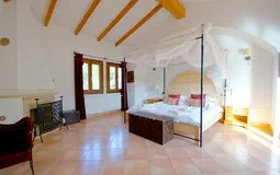 Villa in El Toro - Port Adriano - Large Master Bedroom with Fireplace