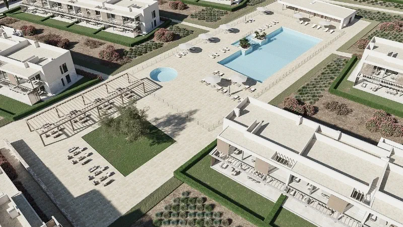 Penthouse in Es Trenc - CAM AEREA PISCINA