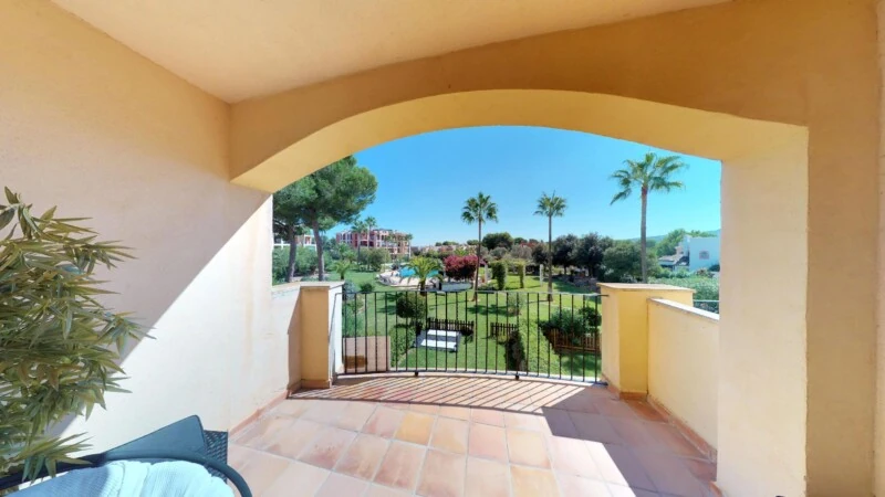 Apartment Duplex in Nova Santa Ponsa - Upper balcony with pool view