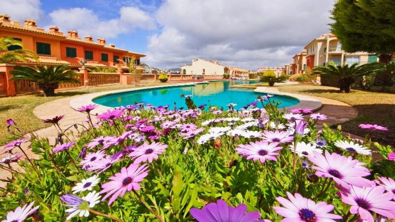 Apartment Duplex in El Toro - Port Adriano - Beautiful garden and swimming pool area