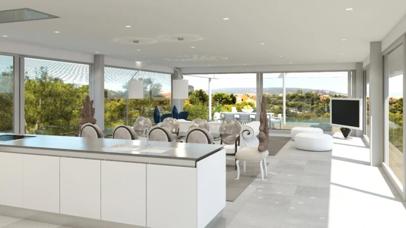 Villa in Nova Santa Ponsa - Living and Dining room