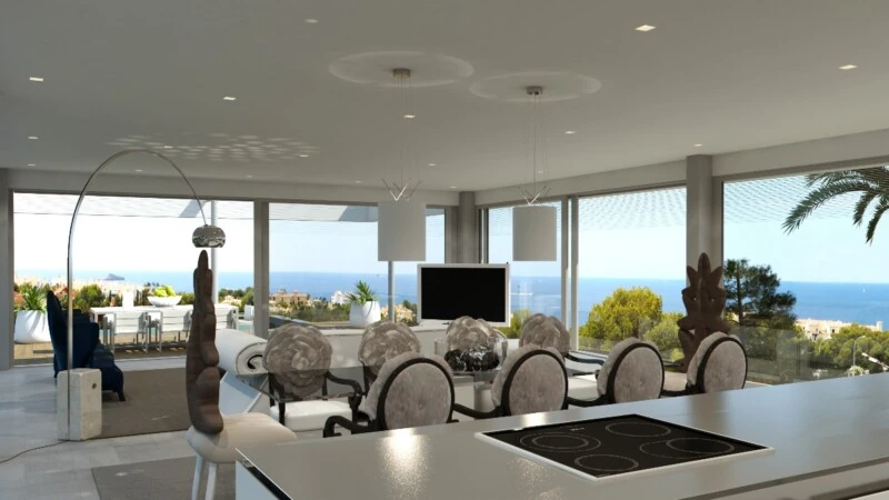 Villa in Nova Santa Ponsa - Living and Dining room